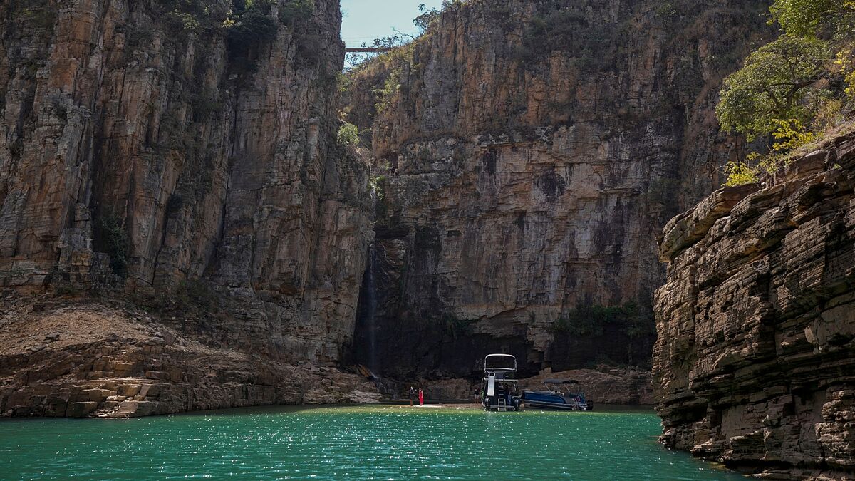 At least 6 dead in horror cliff landslide in Brazil's waterfall