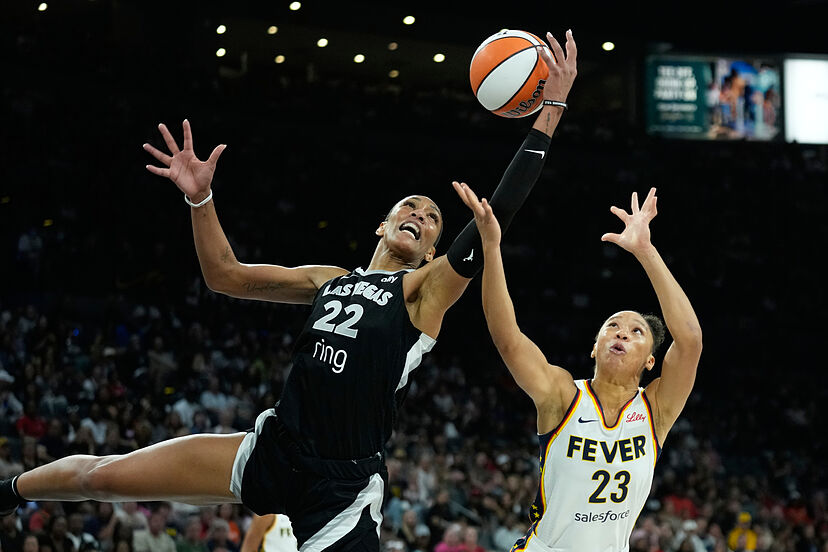 A'ja Wilson breaks new ground as Las Vegas Aces win Game 2 to tie up WNBA Semi-finals vs. Indiana Fever | Marca