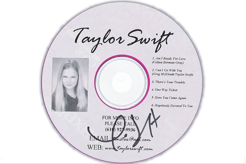 A rare CD recorded by Taylor Swift as a child was auctioned