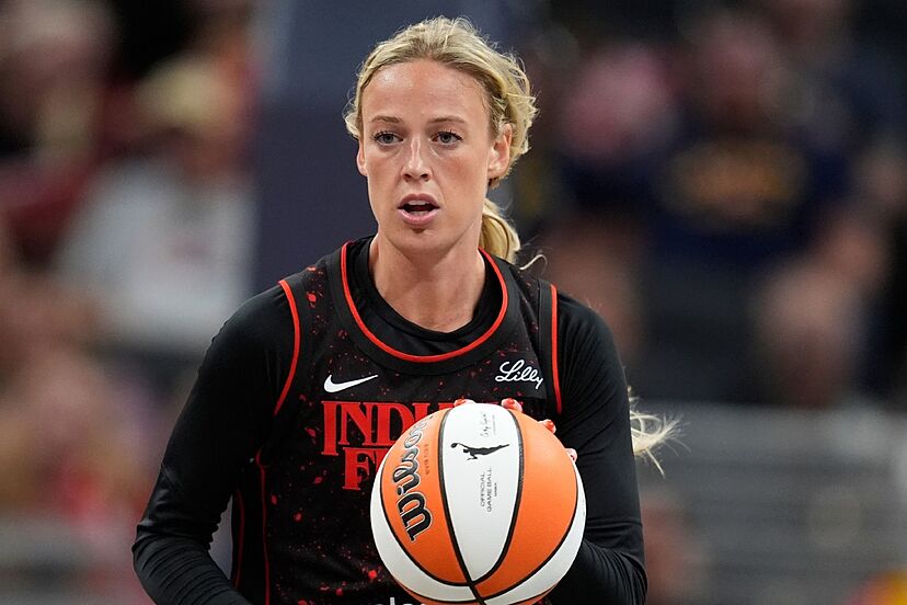 Sophie Cunningham calls herself out after an awkward slip-up at Indiana  Fever practice | Marca