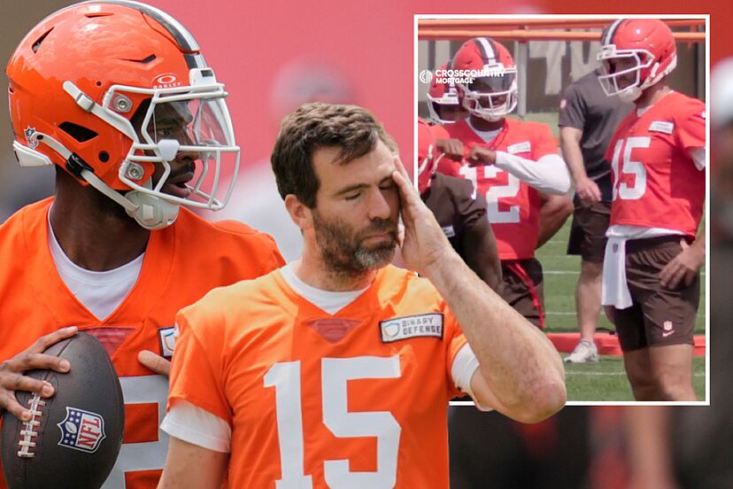 Shedeur Sanders and Joe Flacco have tense moment with some dance moves that  confirms generation gap on Cleveland Browns | Marca