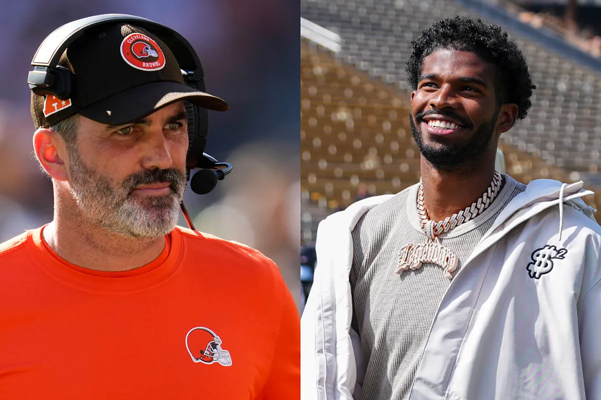 Kevin Stefanski begins to win over Shedeur Sanders in the face of rumors he  didn't want him on the Browns | Marca