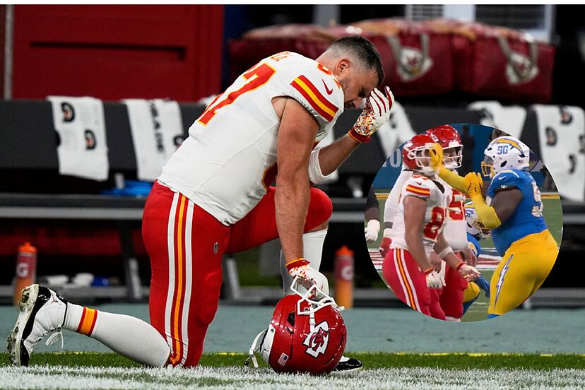 Fans outraged after Kansas City Chiefs' Travis Kelce slapped by Chargers'  Teair Tart | Marca