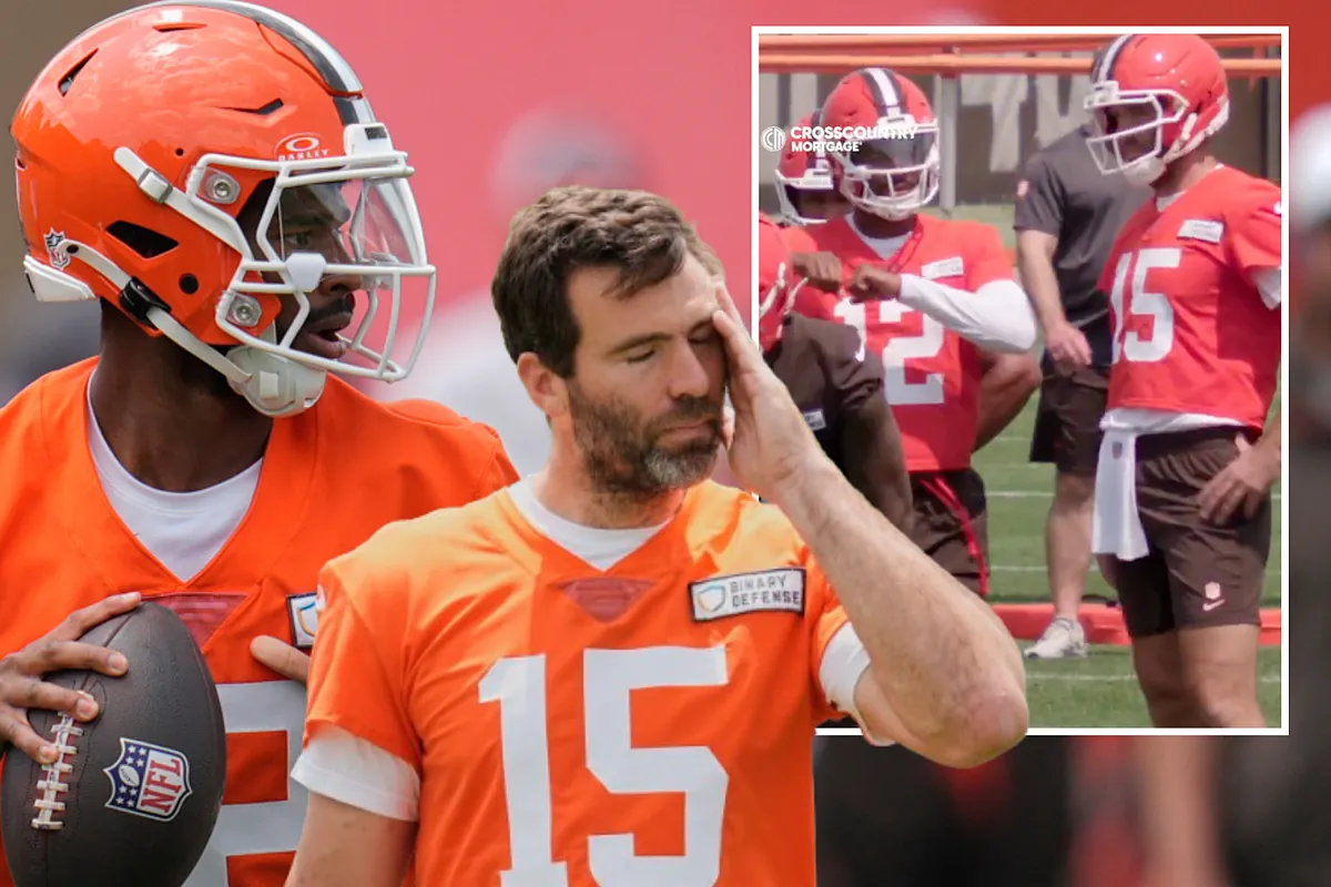Shedeur Sanders and Joe Flacco have tense moment with some dance moves that  confirms generation gap on Cleveland Browns | Marca