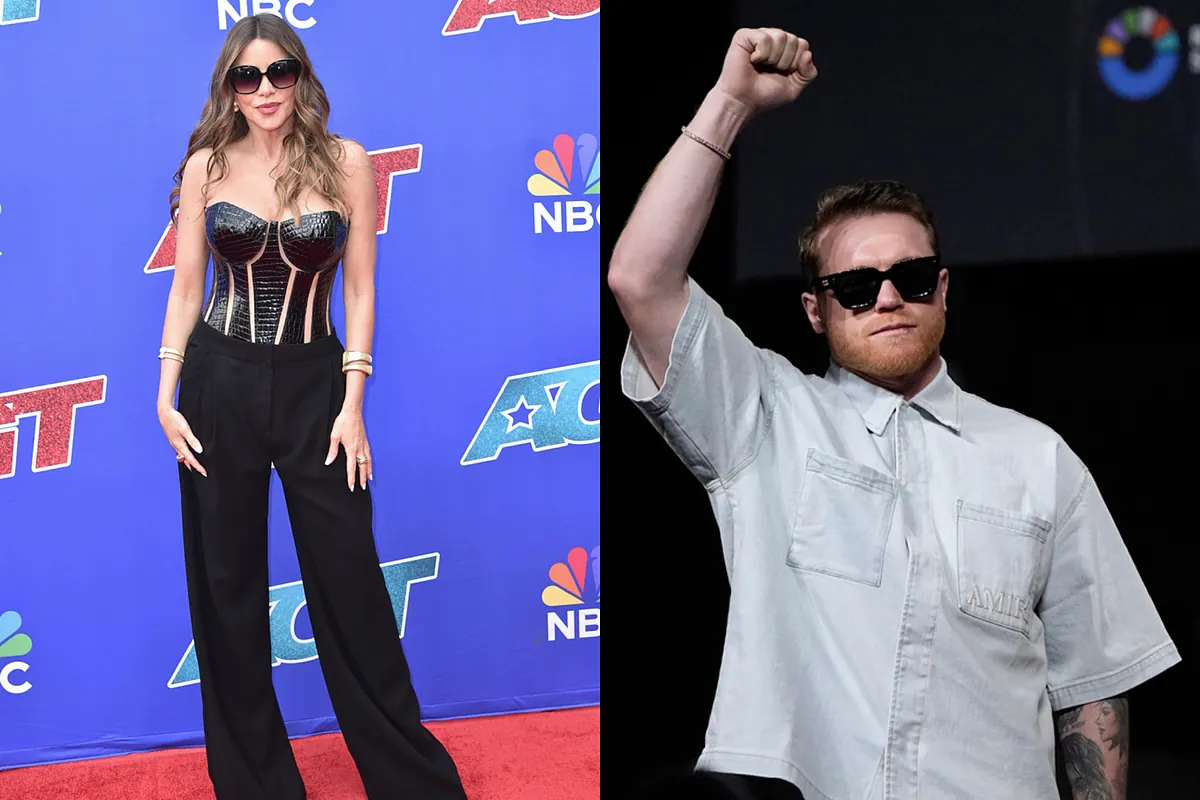 Latin America united: Sofia Vergara visits Canelo Álvarez in locker room before his fight against Terence Crawford