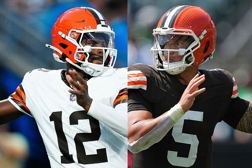 Browns' backup battle: Shedeur Sanders and Dillon Gabriel neck-and-neck in  preseason QB race | Marca