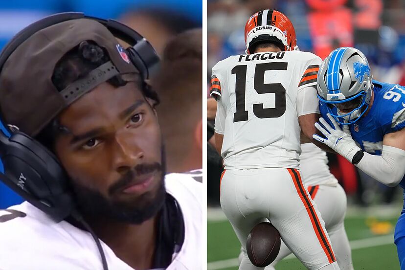 Shedeur Sanders made a harsh gesture toward Kevin Stefanski after Joe  Flacco's two interceptions; tensions rising in Cleveland | Marca