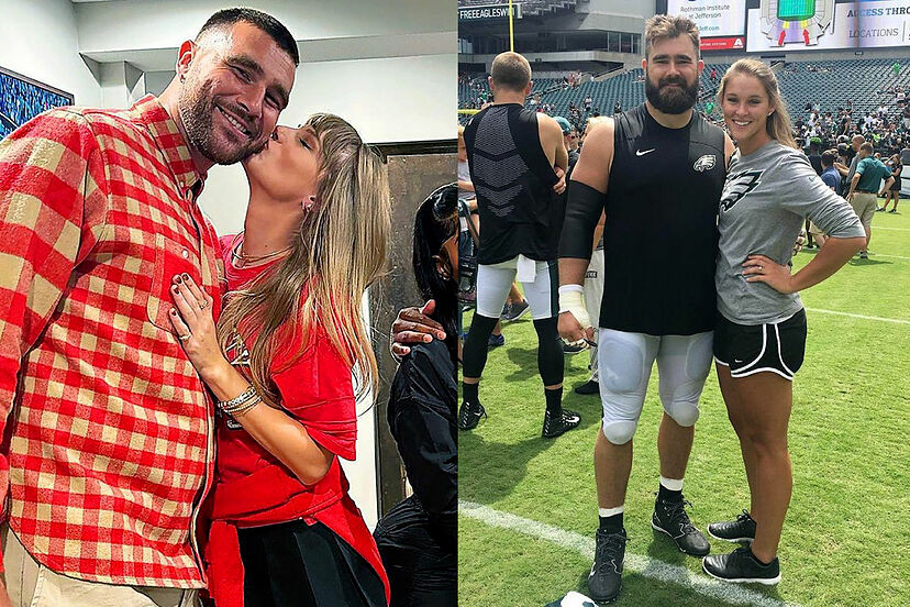 Kylie Kelce reveals how she and Jason found out when Travis and Taylor Swift started dating | Marca