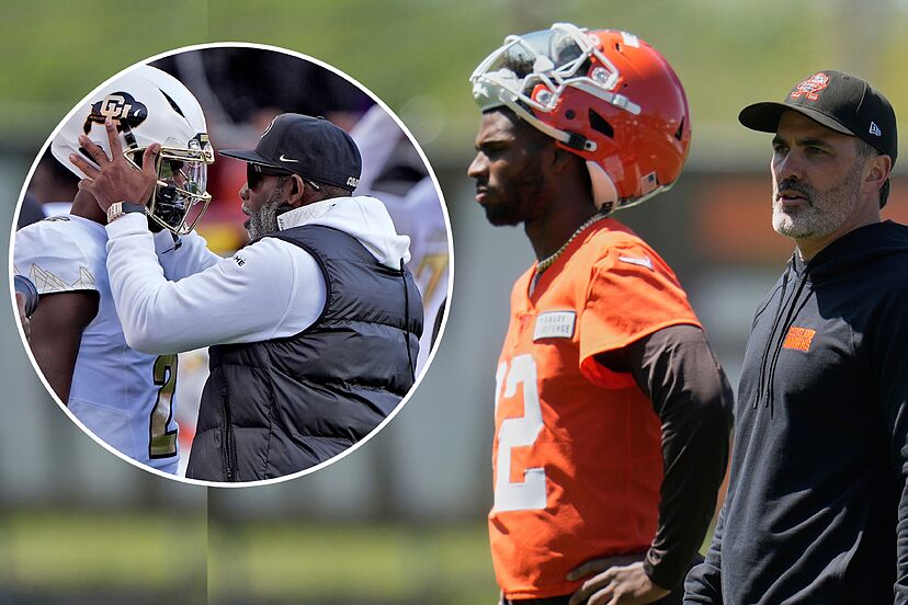 Deion Sanders sent a warning to Kevin Stefanski, Head Coach of the  Cleveland Browns, after his son Shedeur Sanders' first passes | Marca