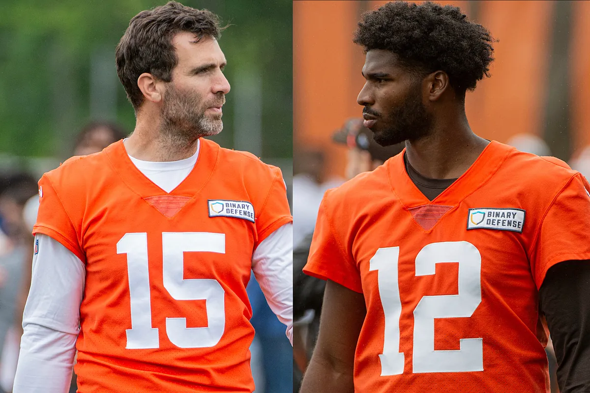 Shedeur Sanders gains momentum as Joe Flacco's interception shakes up Browns  QB room | Marca